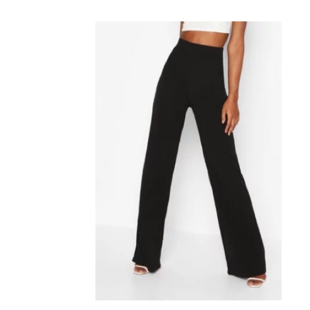 Tall Tailored High Waisted Woven Trousers